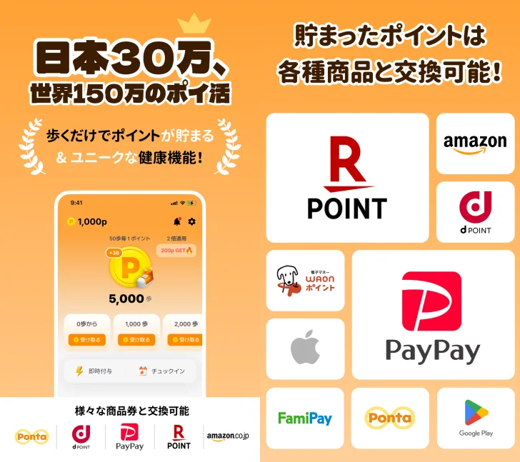 MoneyWalk(マネーウォーク)- ポイ活アプリ、歩数計