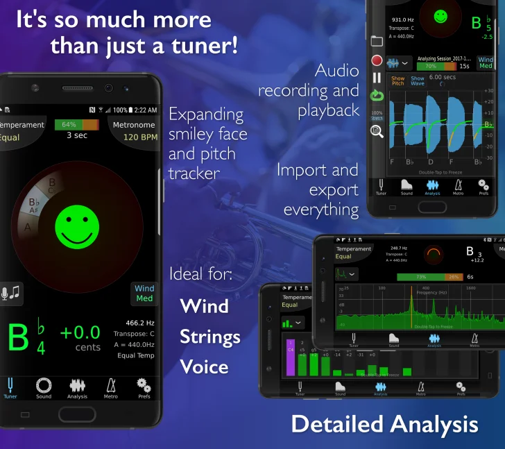 TonalEnergyチューナーとメトロノーム