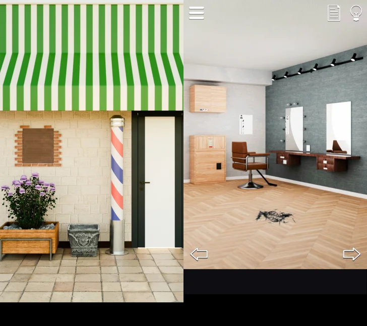 脱出ゲーム 鏡の裏の理容室